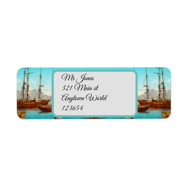Port vintage Italie 1800 (Devant)