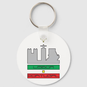 Porta-chaves Monumentos de Lisboa-Portugal Keychain