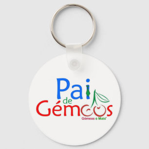 Porta-chaves Pai de Gémeos Keychain