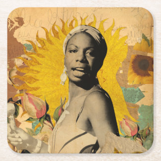 PORTA COPOS JAZZ - NINA SIMONE SQUARE PAPER COASTER