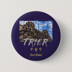 Porta Nigra in Trier vintage Moselle Souvenir 2 Inch Round Button