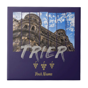 Porta Nigra in Trier vintage Moselle Souvenir Tile
