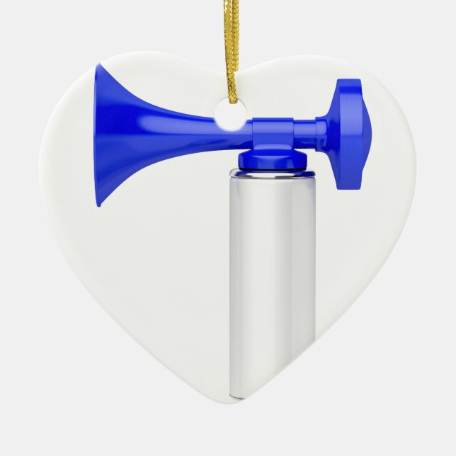 Portable air horn ceramic ornament (Front)