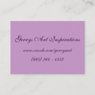 PORTABLE ART POPPIES BUSINESS CARD