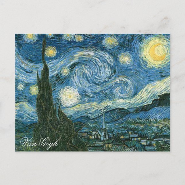 PORTABLE ART: STARRY NIGHT POSTCARD (Front)