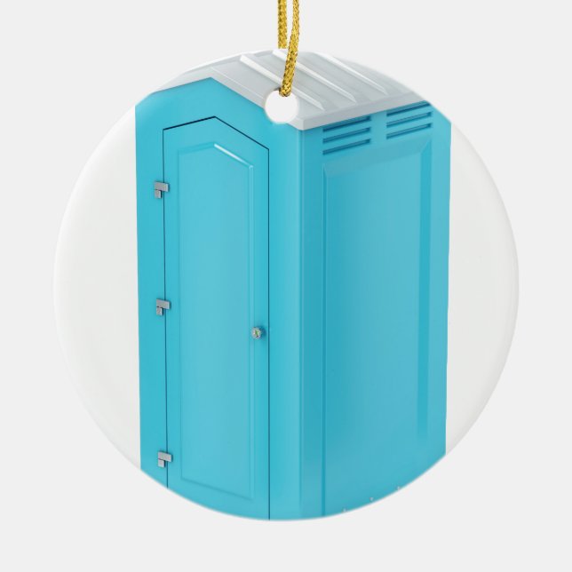 Portable chemical toilet ceramic ornament (Front)
