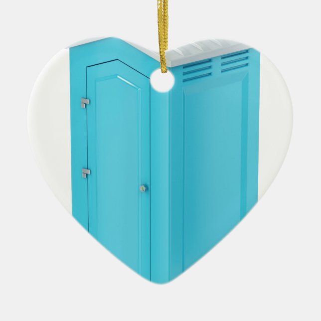 Portable chemical toilet ceramic ornament (Front)
