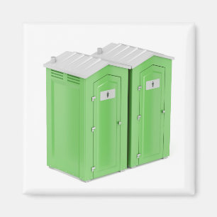 Portable chemical toilets magnet