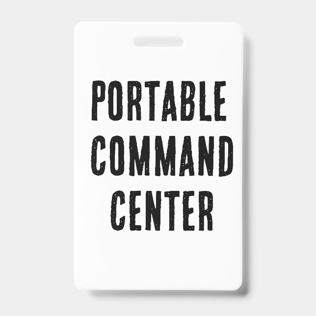 Portable command centre badge (Front)