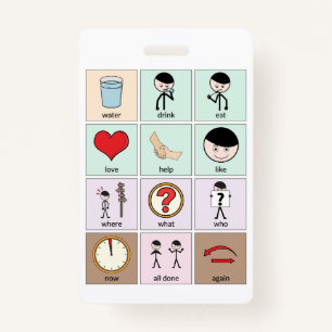 Portable Communication Board Badge