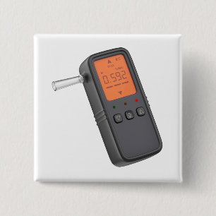 Portable digital breathalyzer 2 inch square button