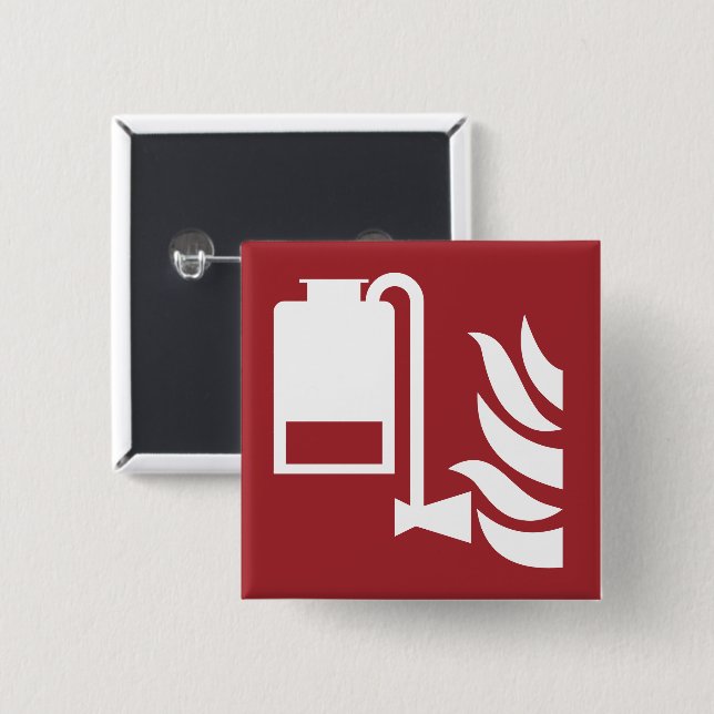 Portable Foam Applicator Unit Safety Sign 2 Inch Square Button (Front & Back)