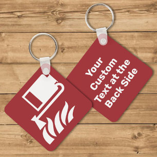 Portable Foam Applicator Unit Safety Sign Keychain