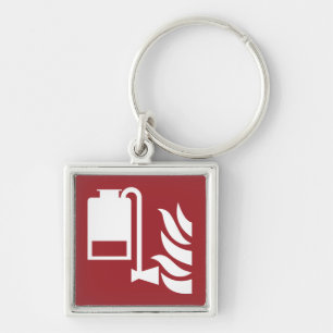 Portable Foam Applicator Unit Safety Sign Keychain