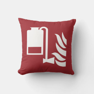 Portable Foam Applicator Unit Safety Sign Throw Pillow