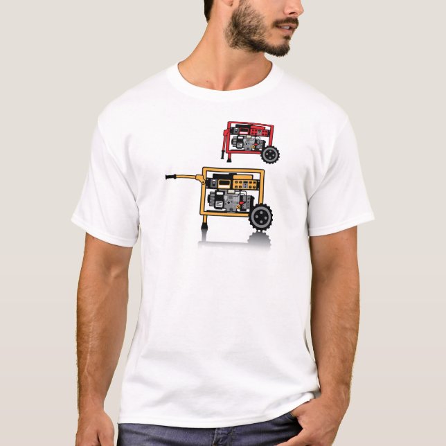 Portable Generator vector T-Shirt (Front)