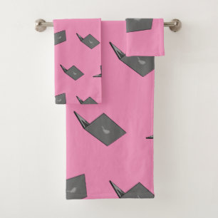 Portable gris avec logo d'oiseau