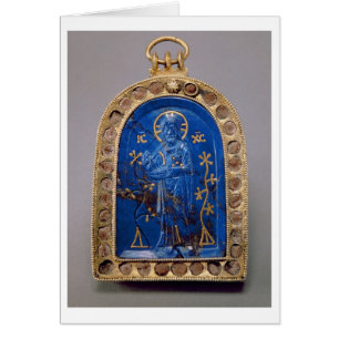 Portable Icon, probably medieval (lapis lazuli)