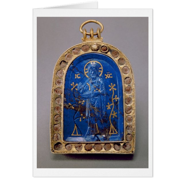 Portable Icon, probably medieval (lapis lazuli) (Front)