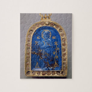 Portable Icon, probably medieval (lapis lazuli) Jigsaw Puzzle