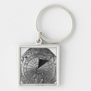 Portable Sundial, from Sierk Castle  1756 Keychain