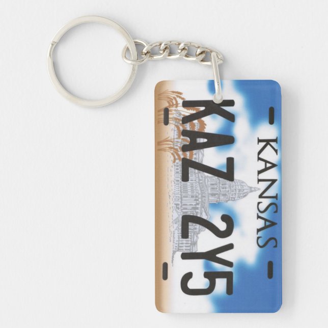 Portachiavi targa impala from 67 nera Supernatural Keychain (Front)