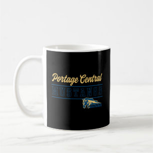 Portage Central High School Mustangs C4 Coffee Mug