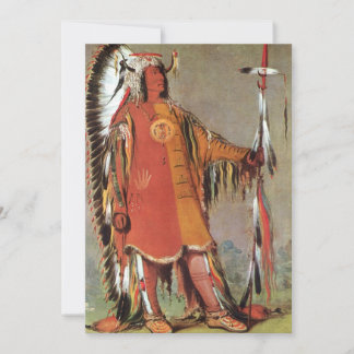 Portait of Indian Chief Mato-Tope by George Catlin