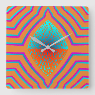 Portal 9 square wall clock