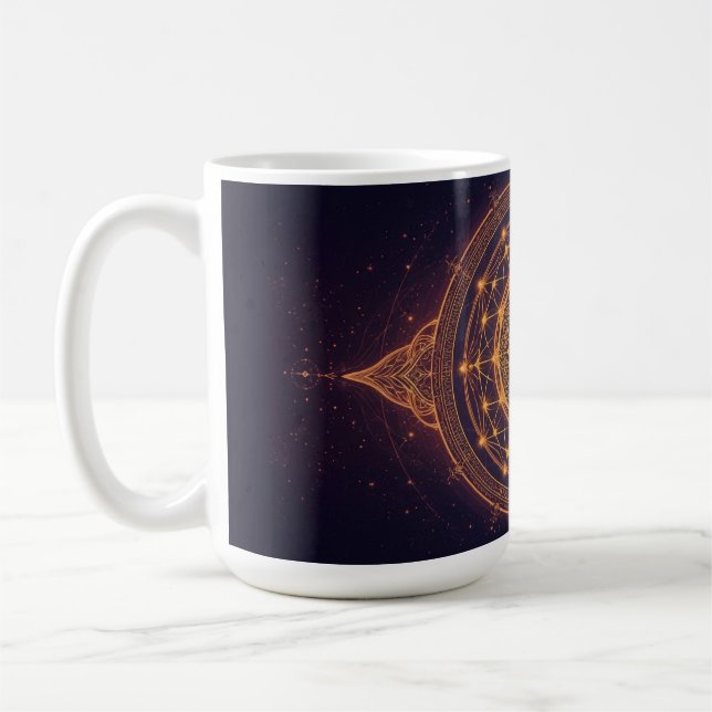Portal of the Infinite Light – A Sacred Mandala Coffee Mug (Left)