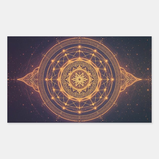 Portal of the Infinite Light – A Sacred Mandala Sticker (Front)