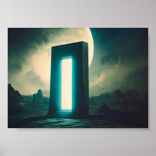 Portal on a Moon Poster (Front)
