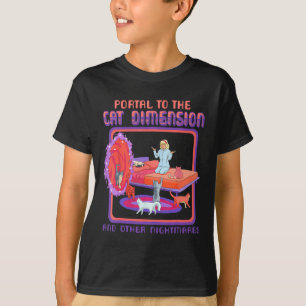 Portal To The Cat Dimension Funny Cat Kitten Lover T-Shirt