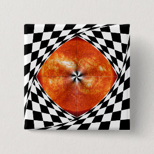 Portal to the Sun by Kenneth Yoncich 2 Inch Square Button