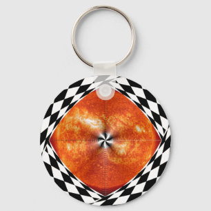 Portal to the Sun by Kenneth Yoncich Keychain