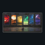 Portals Desk Mat<br><div class="desc">3D rendered fantasy/sci-fi scene.   Dedicated to my Dad!</div>