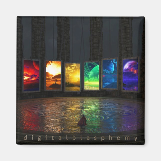 Portals Square Magnet (Front)