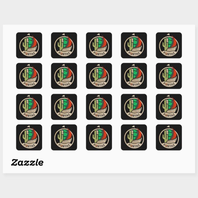 PortAz Logo #2 Sticker (Sheet)