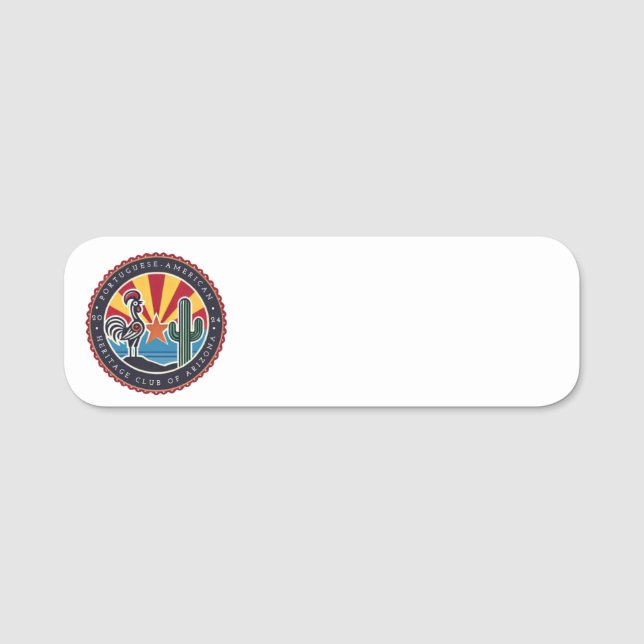 PortAz Magnetic Name Tag (Front)