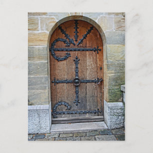 Porte à la carte postale de château de