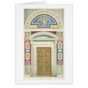 Porte au bungalow de Raphael à Vatican, de
