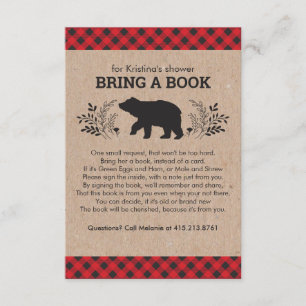Porte-Baby showers de livres - Carte de fermeture