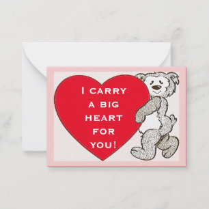 Porte Big Red Heart Rose Edge Valentine Cartes pou