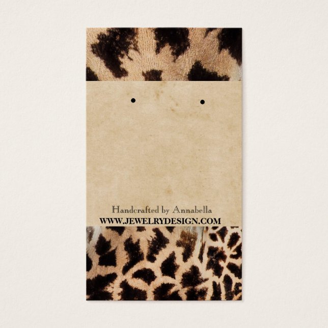 Porte-bijoux à l'africaine sauvage (Devant)