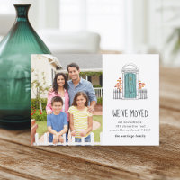 Porte bleue | Photo Moving Faire-part