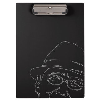 PORTE-BLOC 顔　白ライン　クリップボード