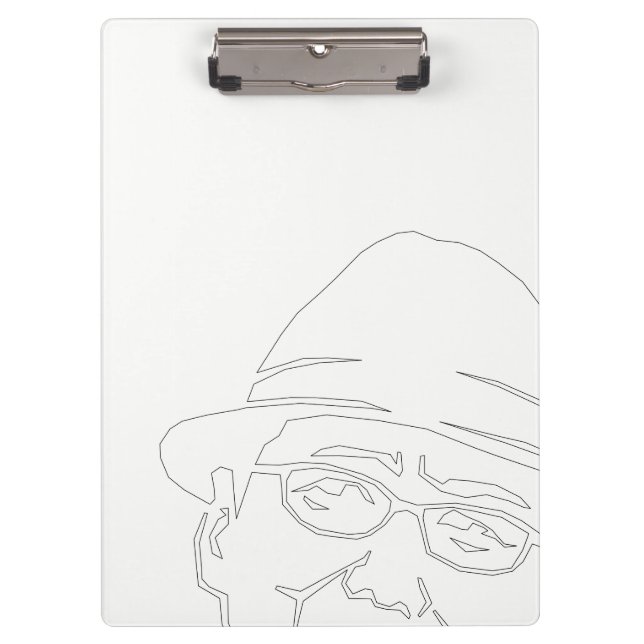 PORTE-BLOC 顔　黒ライン　クリップボード (Devant)
