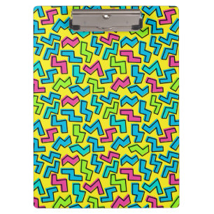 Porte-bloc 1980/90 Retro Neon Motif