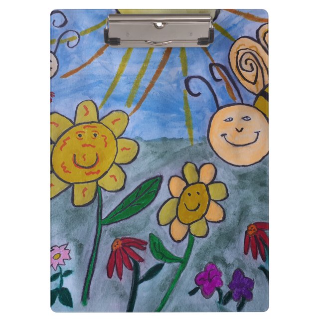 Porte-bloc Abeilles et fleurs de miel (Devant)