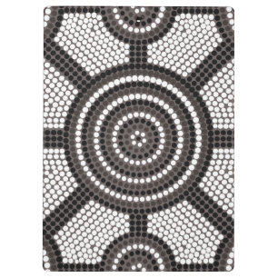 Porte-bloc Aboriginal dot painting